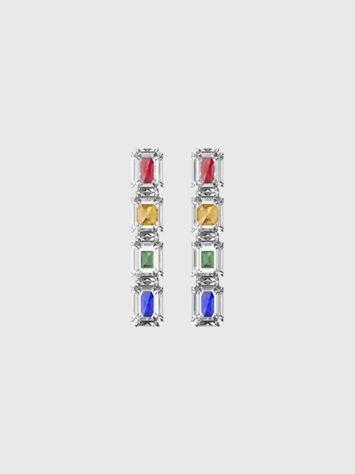 Boucle d'oreille Swarovski Chroma
