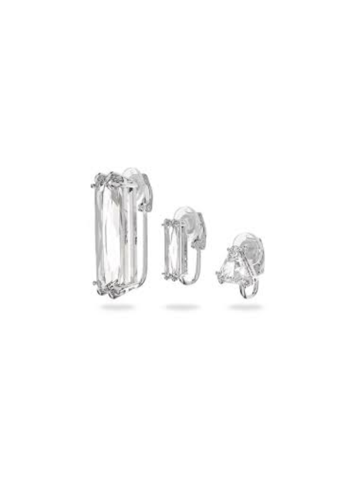Boucle d'oreille Swarovski Mesmera White Trio