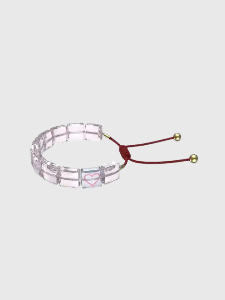 Bracelet Swarovski Letra Heart